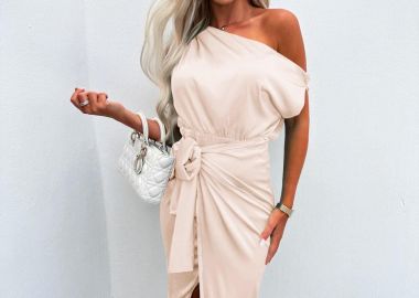 Maxi Φόρεμα Papas Μπεζ - Amelie's - 