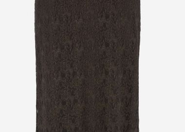 Maxi φούστα δαντέλα σε καφέ χρώμα -  - 