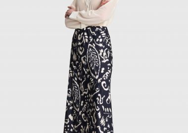 Μάξι φούστα με abstract print - 5206634971166 -  - 