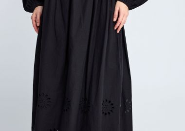 Maxi φούστα με διάτρητο κεντημένο μοτίβο - FUNKY BUDDHA - 