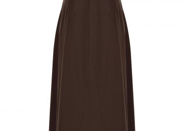 Maxi φούστα ποπλίνα με ζώνη στη μέση - MAT FASHION - 