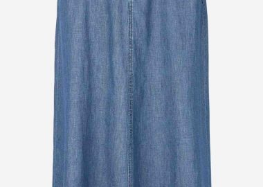 Maxi φούστα σε denim light blue χρώμα -  - 