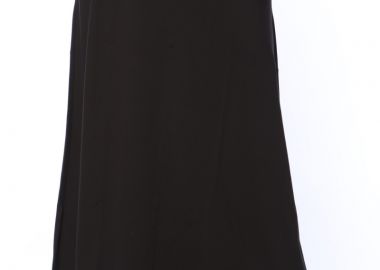 Maxi φούστα soft με τσέπες σε μαύρο χρώμα -  - 