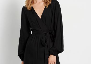 Μάξι κρουαζέ φόρεμα από βισκόζη - FUNKY BUDDHA - 