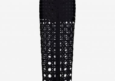 Maxi Skirt with Front Slit in Black - Cutcuutur - 