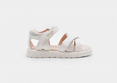 Mayoral βρεφικά σανδάλια με velcro - 41741-S26 Λευκό - MAYORAL - 