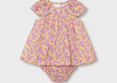 Mayoral βρεφικό φόρεμα με floral print - 1806-S26 Ροζ - MAYORAL - 