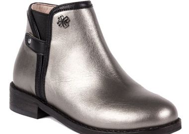 Mayoral Μποτάκι τσέλσι δέρμα για κορίτσι 44833-047 Ασημί - Mayoral - 