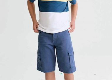 Mayoral παιδική βερμούδα cargo μονόχρωμη - 6221-S26 Μπλε Σκούρο - MAYORAL - 