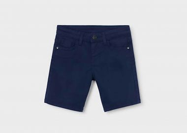 Mayoral παιδική βερμούδα denim μονόχρωμη - 204-S26 Μπλε Σκούρο - MAYORAL - 