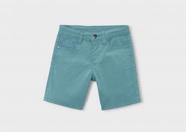 Mayoral παιδική βερμούδα denim μονόχρωμη - 204-S26 Πράσινο Φυστικί - MAYORAL - 