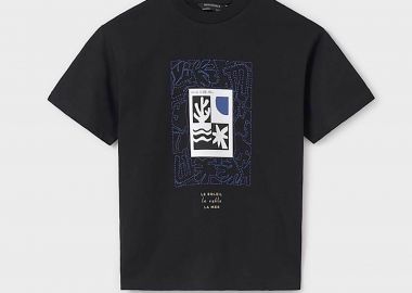 Mayoral παιδική μπλούζα με print - 6005-S25 Μαύρο - MAYORAL - 
