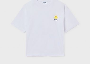 Mayoral παιδική μπλούζα με print - 6011-S26 Λευκό - MAYORAL - 