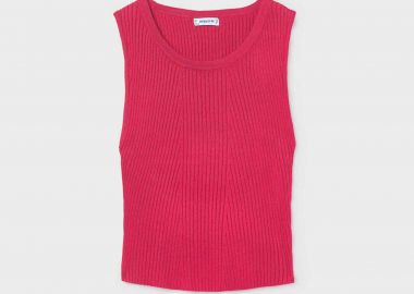 Mayoral παιδικό αμάνικο τοπ Regular Fit - 6026-S26 Φούξια - MAYORAL - 