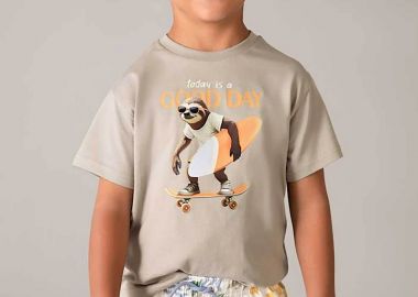 Mayoral παιδικό μαγιό βερμούδα με all-over print - 3612-S26 Κρέμ - MAYORAL - 