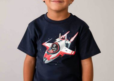 Mayoral παιδικό T-shirt με print Regular Fit - 3067-S26 Μπλε Σκούρο - MAYORAL - 