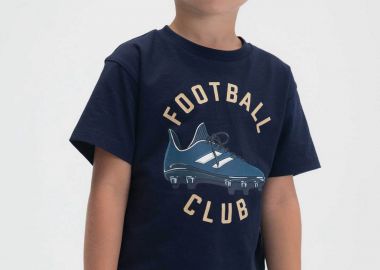 Mayoral παιδικό T-shirt με print Regular Fit - 3072-S26 Μπλε Σκούρο - MAYORAL - 