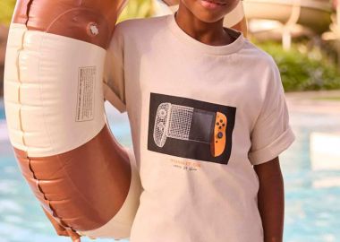 Mayoral παιδικό T-shirt με print Regular Fit - 6035-S26 Μπεζ - MAYORAL - 