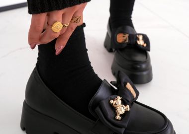 ΜΑΥΡΑ ΜΑΤ LOAFERS - LUPEN - sense-shop - 