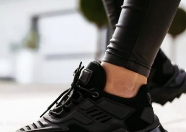 ΜΑΥΡΑ ΤΡΑΚΤΕΡΩΤΑ SNEAKERS-VALENCIA - sense-shop - 