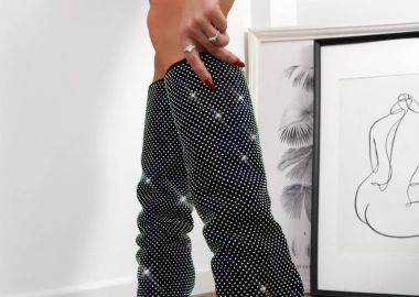 ΜΑΥΡΕΣ ΜΠΟΤΕΣ ΜΕ ΣΤΡΑΣ - DUALIPA - fashionroom - 