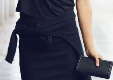 ΜΑΥΡΗ ΦΟΥΣΤΑ ΕΦΑΡΜΟΣΤΗ - ROSARIO - fashionroom - 