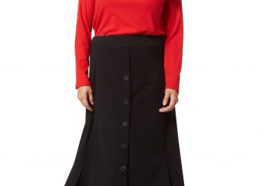 ΜΑΥΡΗ ΦΟΥΣΤΑ ΚΛΟΣ ΜΕ ΑΝΟΙΓΜΑΤΑ ΚΑΙ ΚΟΥΜΠΙΑ - Anna Raxevsky - 