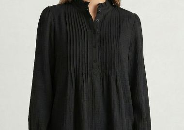 ΜΑΥΡΗ ΜΠΛΟΥΖΑ ΜΕ ΠΙΕΤΕΣ ΚΑΙ ΒΟΛΑΝ - Anna Raxevsky - 