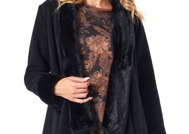 ΜΑΥΡΗ ΠΛΕΚΤΗ ΖΑΚΕΤΑ ΜΕ ΓΟΥΝΙΝΕΣ ΛΕΠΤΟΜΕΡΕΙΕΣ - Anna Raxevsky - 