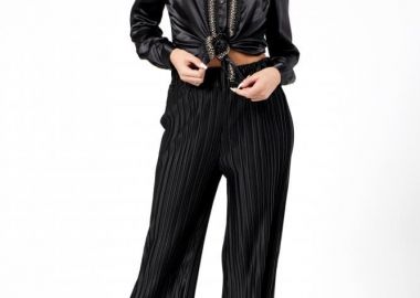 ΜΑΥΡΗ ΠΛΙΣΕ ZIP CULOTTE - Anna Raxevsky - 