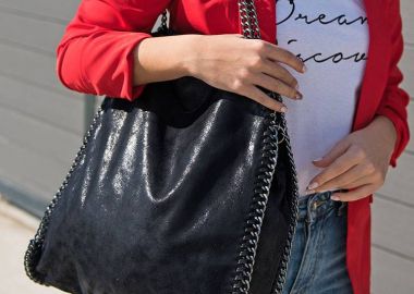 ΜΑΥΡΗ ΤΣΑΝΤΑ ΩΜΟΥ- CHAIN - sense-shop - 