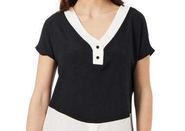 ΜΑΥΡΗ ΖΑΠΟΝΕ ΜΠΛΟΥΖΑ ΜΕ ΛΕΥΚΕΣ ΛΕΠΤΟΜΕΡΕΙΕΣ - Anna Raxevsky - 