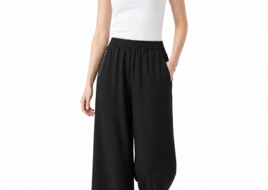 ΜΑΥΡΗ ZIP CULOTTE LINEN-LOOK - Anna Raxevsky - 