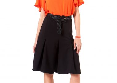 ΜΑΥΡΗ ZIP CULOTTE ΜΕ ΚΟΥΦΟΠΙΕΤΕΣ - Anna Raxevsky - 