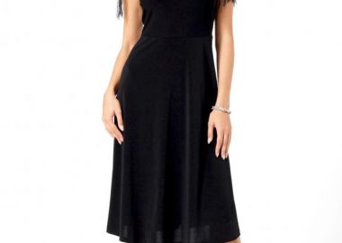 ΜΑΥΡΟ ΑΜΑΝΙΚΟ ΦΟΡΕΜΑ ΜΕ ΣΤΡΑΣ - Anna Raxevsky - 