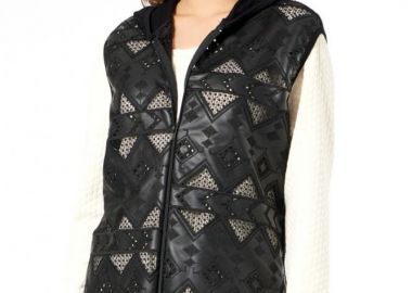 ΜΑΥΡΟ ΑΜΑΝΙΚΟ ΜΠΟΥΦΑΝ ΔΕΡΜΑΤΙΝΗ - Anna Raxevsky - 