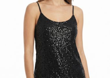 ΜΑΥΡΟ ΑΜΑΝΙΚΟ ΤΟΠ ΜΕ ΠΑΓΙΕΤΑ - Anna Raxevsky - 