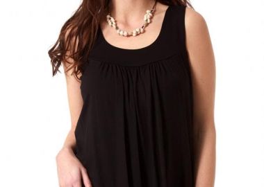 ΜΑΥΡΟ ΑΜΑΝΙΚΟ ΤΟΠ ΜΕ ΣΟΥΡΑ - Anna Raxevsky - 