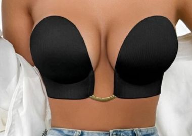 ΜΑΥΡΟ ΑΥΤΟΚΟΛΛΗΤΟ ΣΟΥΤΙΕΝ - JEWEL V BRA - sense-shop - 