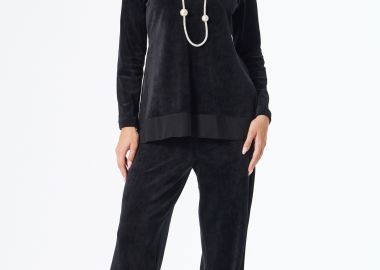 ΜΑΥΡΟ ΒΕΛΟΥΔΙΝΟ ΠΑΝΤΕΛΟΝΙ ΜΕ ΦΕΡΜΟΥΑΡ - Anna Raxevsky - 