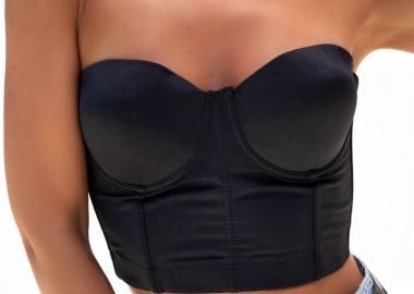 ΜΑΥΡΟ BUSTIER - ADIRA - fashionroom - 