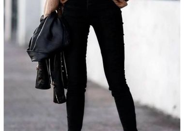 ΜΑΥΡΟ ΕΛΑΣΤΙΚΟ ΠΑΝΤΕΛΟΝΙ - SKINNY - sense-shop - 