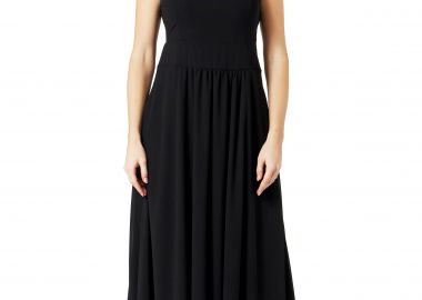 ΜΑΥΡΟ ΦΟΡΕΜΑ ΜΟΥΣΕΛΙΝΑ ΜΕ ΔΑΝΤΕΛΑ - Anna Raxevsky - 