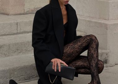 ΜΑΥΡΟ ΚΑΛΣΟΝ ΜΕ ΔΑΝΤΕΛΑ- ACE - sense-shop - 