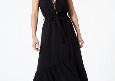 ΜΑΥΡΟ ΜΑΞΙ ΦΟΡΕΜΑ ΜΕ ΧΡΥΣΕΣ ΛΕΠΤΟΜΕΡΕΙΕΣ - Anna Raxevsky - 