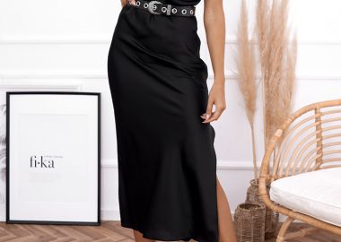 ΜΑΥΡΟ ΜΙΝΤΙ ΣΑΤΕΝ ΦΟΡΕΜΑ - AMNESIA - sense-shop - 