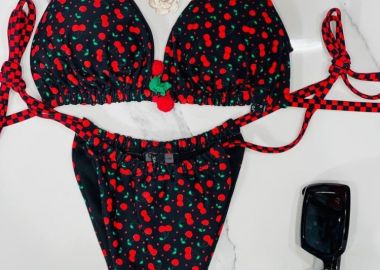 ΜΑΥΡΟ ΜΠΙΚΙΝΙ ΚΕΡΑΣΙΑ - CHERRY - fashionroom - 