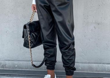 ΜΑΥΡΟ ΠΑΝΤΕΛΟΝΙ ΔΕΡΜΑΤΙΝΗ - ZINIA - sense-shop - 