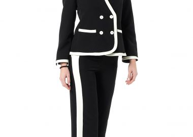 ΜΑΥΡΟ ΠΑΝΤΕΛΟΝΙ ΜΕ ΕΚΡΟΥ ΡΙΓΑ - Anna Raxevsky - 