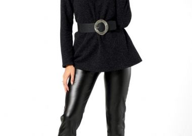 ΜΑΥΡΟ ΠΑΝΤΕΛΟΝΟΚΟΛΑΝ ΔΕΡΜΑΤΙΝΗ - Anna Raxevsky - 